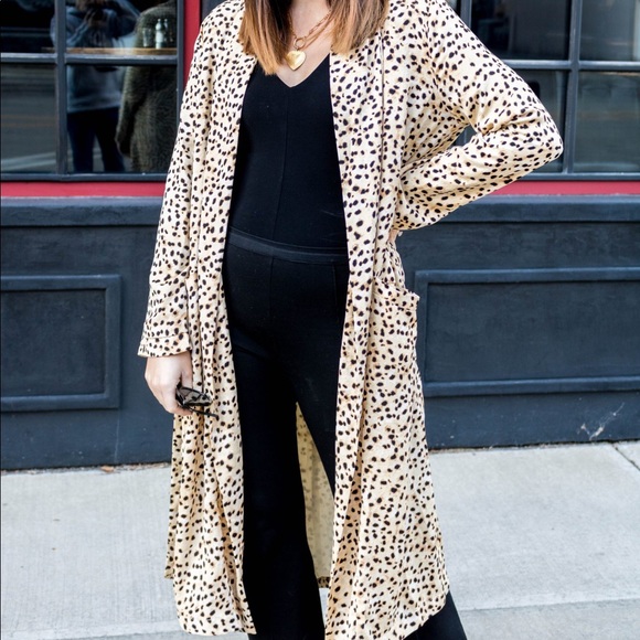 cupcakes & cashmere | Tops | Cheetah Print Duster | Poshmark